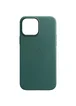 Кожаный чехол Leather Case (AA) with MagSafe для Apple iPhone 14 Pro (6.1") Pine green