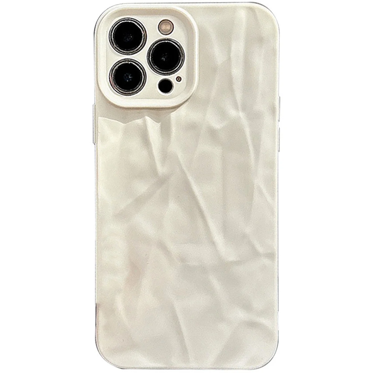 Чехол TPU Texture для Apple iPhone 14 Pro (6.1") White