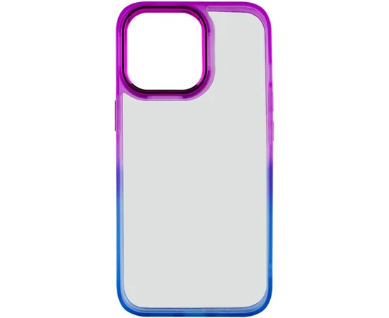 Чехол TPU+PC Fresh sip series для Apple iPhone 14 Pro (6.1") Синий / Фиолетовый