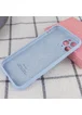 Чехол Silicone Case Full Camera Protective (AA) для Apple iPhone 14 Pro (6.1") Голубой / Lilac Blue
