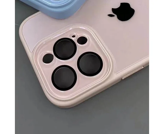 Чехол TPU+Glass Sapphire Midnight для Apple iPhone 14 Pro (6.1") Розовый / Pink Sand