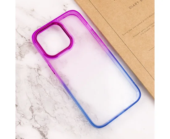 Чехол TPU+PC Fresh sip series для Apple iPhone 14 Pro (6.1") Синий / Фиолетовый