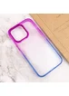 Чехол TPU+PC Fresh sip series для Apple iPhone 14 Pro (6.1") Синий / Фиолетовый