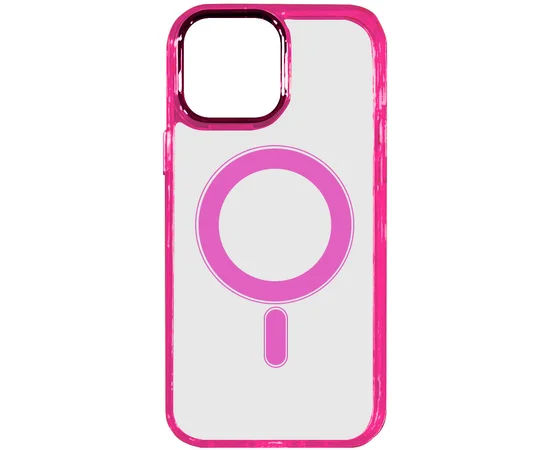 Чехол TPU Iris with MagSafe для Apple iPhone 14 Pro (6.1") Малиновый