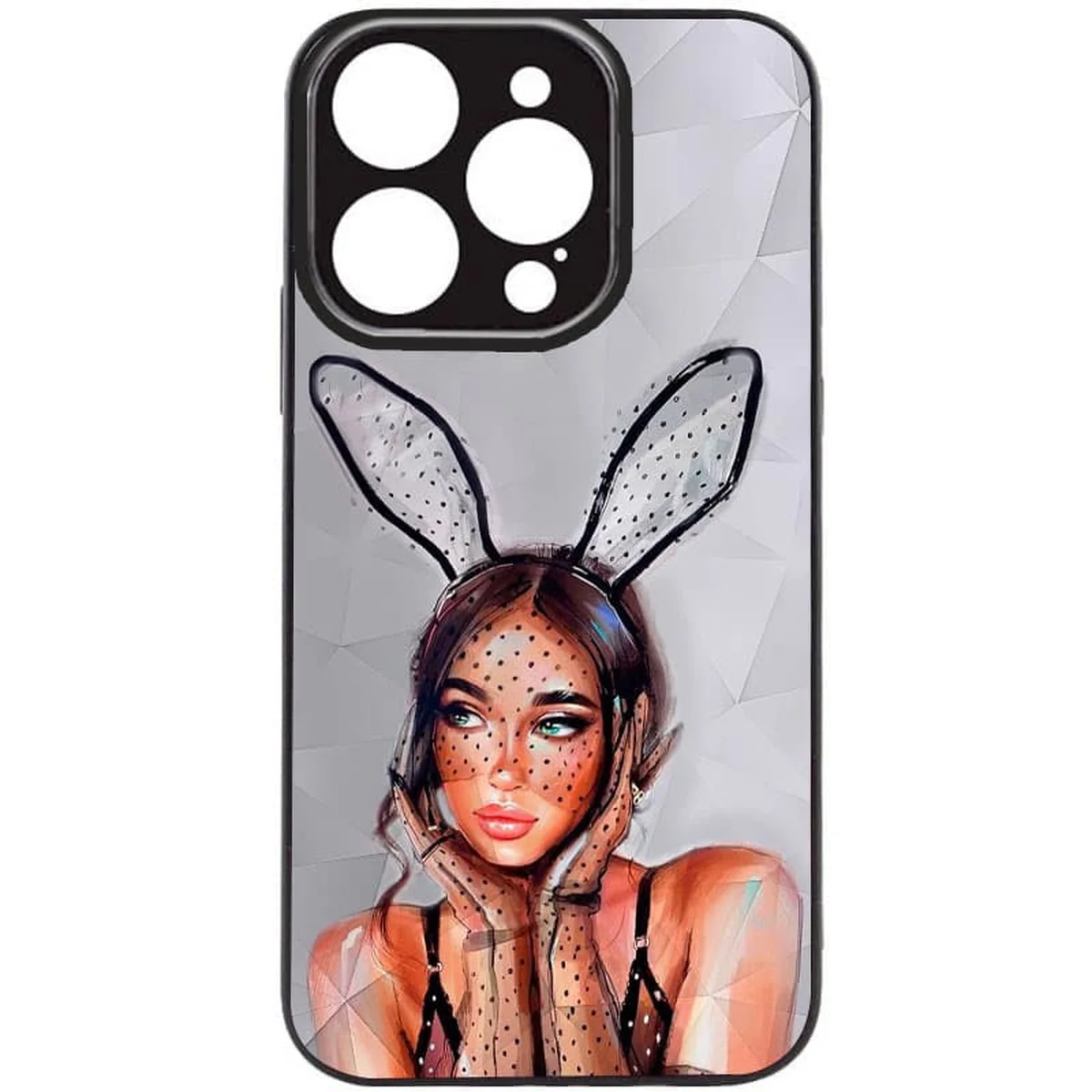 TPU+PC чехол Prisma Ladies для Apple iPhone 14 Pro (6.1") Rabbit