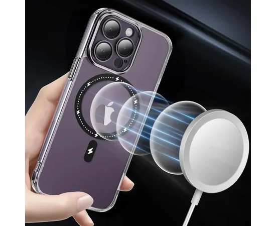 Чехол TPU+PC Colorful with MagSafe для Apple iPhone 14 Pro (6.1") Black