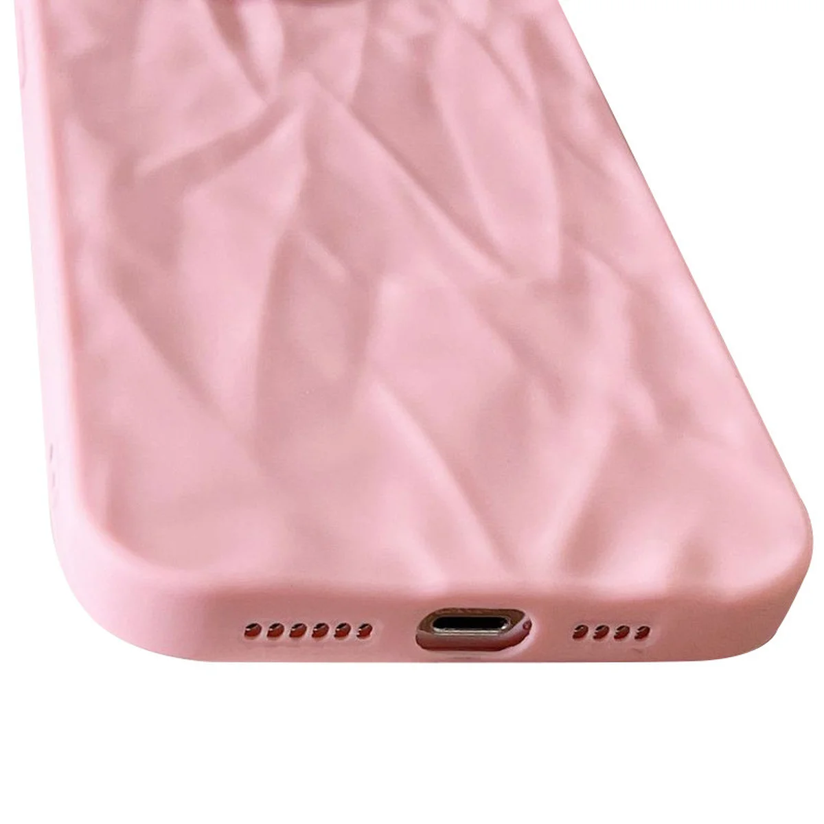 Чехол TPU Texture для Apple iPhone 14 Pro (6.1") Pink