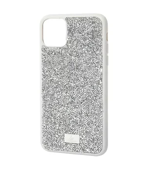 TPU чехол Bling World Rock Diamond для Apple iPhone 14 Pro (6.1") Серебряный