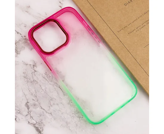 Чохол TPU+PC Fresh sip series для Apple iPhone 14 Pro (6.1") Салатовий / Рожевий