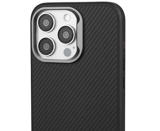 Чехол TPU+PC Carbon with MagSafe для Apple iPhone 14 Pro (6.1") Black