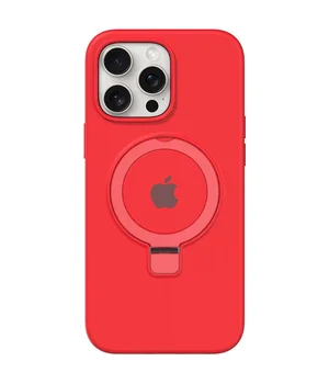 Чехол Silicone Case Full Protective with Ring для Apple iPhone 14 Pro (6.1") Red