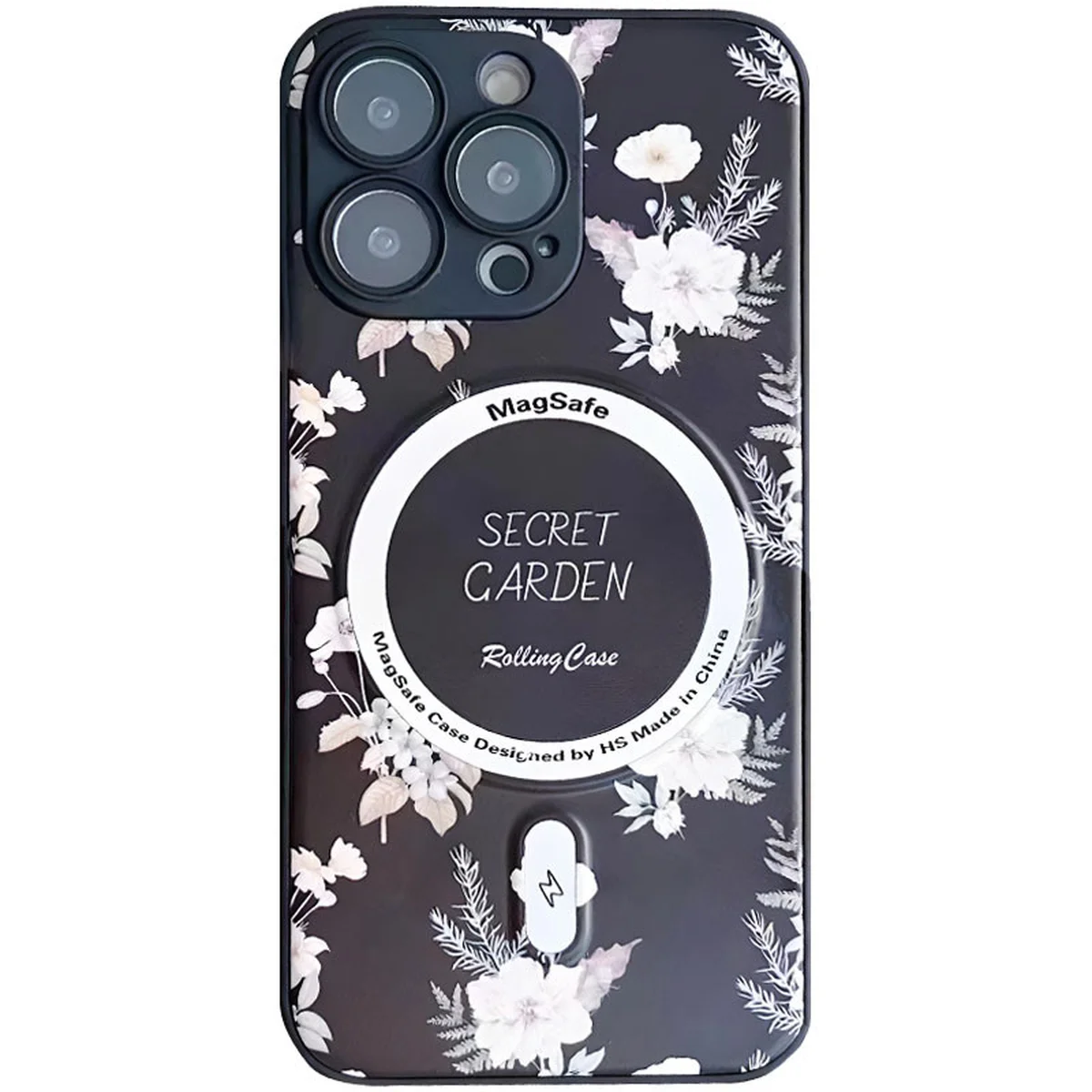 TPU+PC чехол Secret Garden with MagSafe для Apple iPhone 14 Pro (6.1") Black