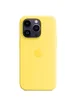 Чехол Silicone case (AAA) full with Magsafe для Apple iPhone 14 Pro (6.1") Желтый / Canary Yellow