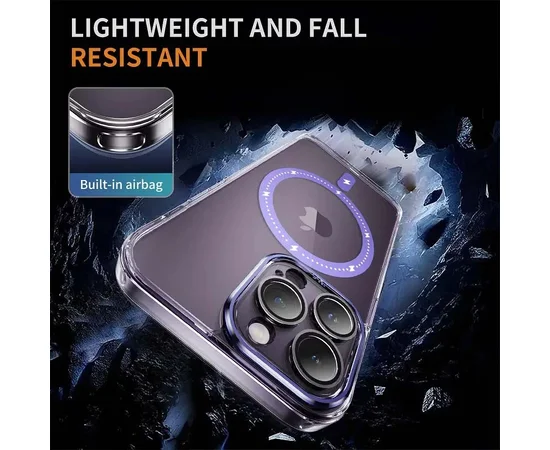 Чехол TPU+PC Colorful with MagSafe для Apple iPhone 14 Pro (6.1") Purple