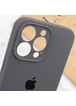 Чехол Silicone Case Full Camera Protective (AA) для Apple iPhone 14 Pro (6.1") Серый / Dark Gray / PVH