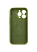 Чехол Silicone Case Full Camera Protective (AA) для Apple iPhone 14 Pro (6.1") Зеленый / Dark Olive / PVH