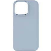 TPU чехол Bonbon Metal Style для Apple iPhone 14 Pro (6.1") Голубой / Mist blue