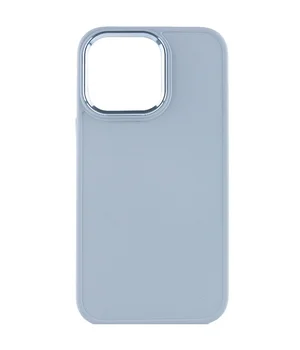 TPU чехол Bonbon Metal Style для Apple iPhone 14 Pro (6.1") Голубой / Mist blue