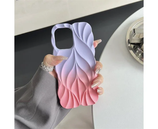 TPU чехол Leaf для Apple iPhone 14 Pro (6.1") Lilac / Pink