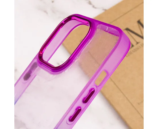 Чехол TPU+PC Fresh sip series для Apple iPhone 14 Pro (6.1") Синий / Фиолетовый