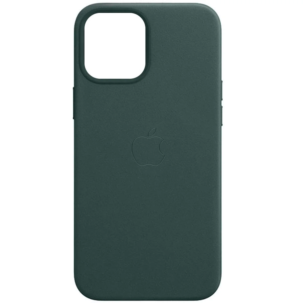 Шкіряний чохол Leather Case (AAA) з MagSafe and Animation для Apple iPhone 14 Pro (6.1") Forest Green