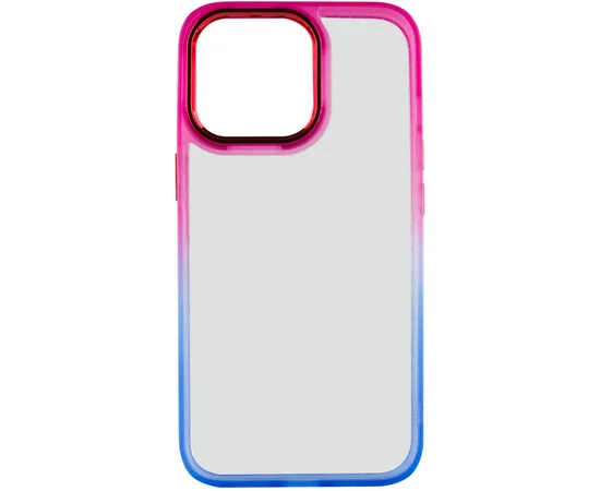 Чехол TPU+PC Fresh sip series для Apple iPhone 14 Pro (6.1") Синий / Розовый