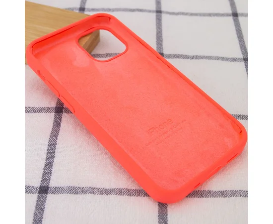 Чехол Silicone Case Full Protective (AA) для Apple iPhone 14 Pro (6.1") Арбузный / Watermelon red