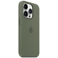 Чохол Silicone case (AAA) full with Magsafe для Apple iPhone 14 Pro (6.1") Зелений / Olive