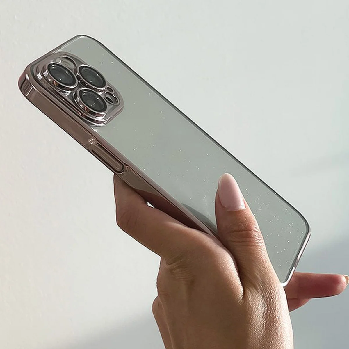 Чехол TPU+PC Glittershine для Apple iPhone 14 Pro (6.1") Rose Gold