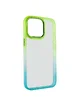 Чохол TPU+PC Fresh sip series для Apple iPhone 14 Pro (6.1") Бірюзовий / Лимонний