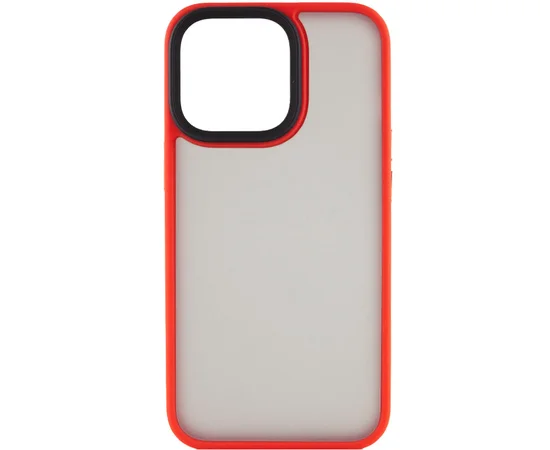 TPU+PC чехол Metal Buttons для Apple iPhone 14 Pro (6.1") Красный