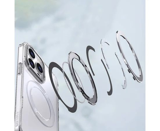 Чехол TPU+PC Empire with MagSafe and Ring для Apple iPhone 14 Pro (6.1") Clear