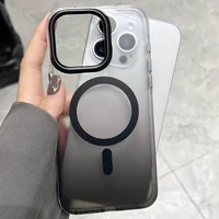 Чехол TPU+PC Shadow with MagSafe для Apple iPhone 14 Pro (6.1") Black