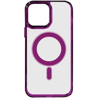 Чехол TPU Iris with MagSafe для Apple iPhone 14 Pro (6.1") Бордовый