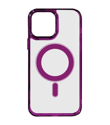 Чохол TPU Iris with MagSafe для Apple iPhone 14 Pro (6.1") Бордовий