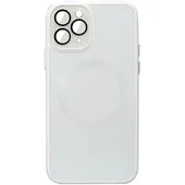 Чехол TPU+Glass Sapphire Midnight with MagSafe для Apple iPhone 14 Pro (6.1") Белый / White