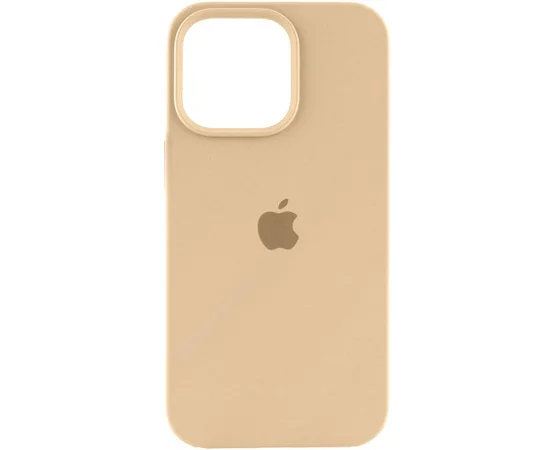 Чехол Silicone Case (AA) Logo with MagSafe для Apple iPhone 14 Pro (6.1") Бежевый / Desert Gold