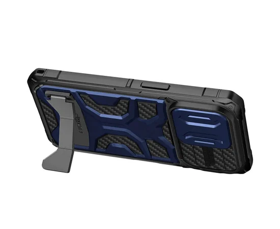 TPU+PC чохол Nillkin CamShield Adventurer Pro (шторка на камеру) для Apple iPhone 14 Pro (6.1") Interstellar Blue