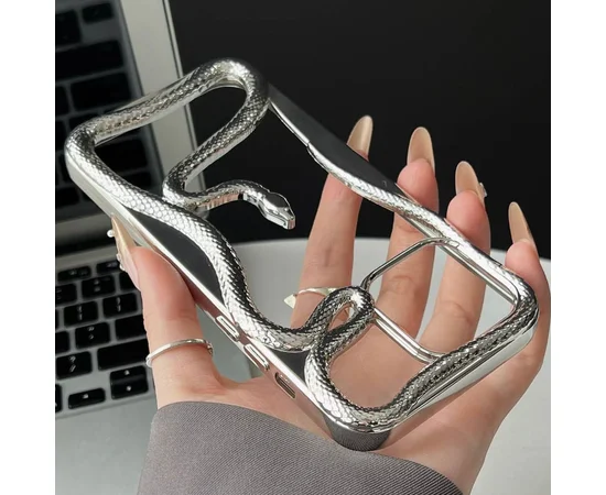 TPU чехол Snake для Apple iPhone 14 Pro (6.1") Silver