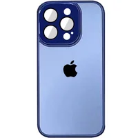 Чохол TPU+Glass Sapphire Midnight для Apple iPhone 14 Pro (6.1") Синій / Deep navy