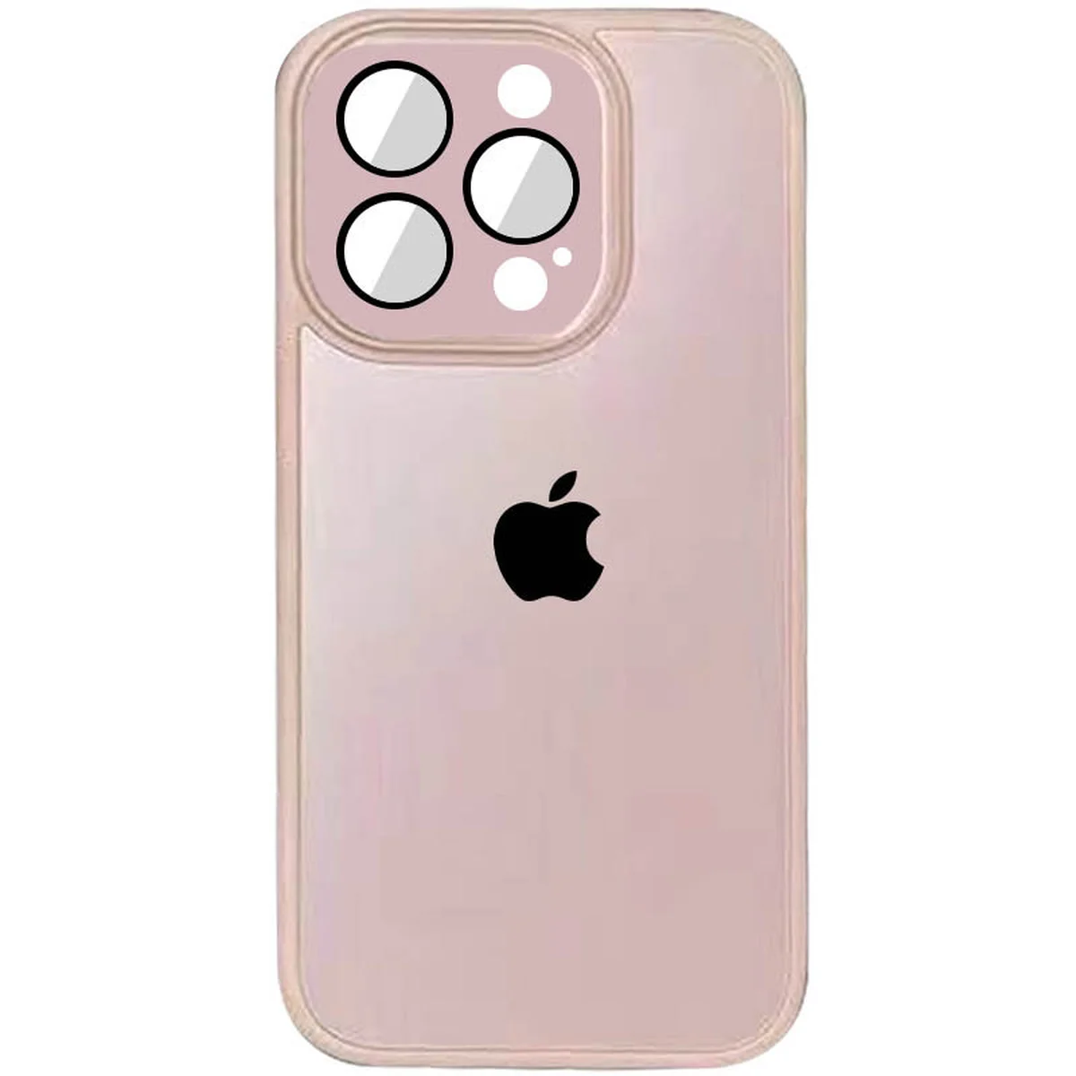 Чохол TPU+Glass Sapphire Midnight для Apple iPhone 14 Pro (6.1") Рожевий / Pink Sand