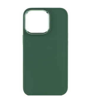 TPU чехол Bonbon Metal Style для Apple iPhone 14 Pro (6.1") Зеленый / Army green