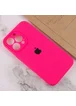 Чехол Silicone Case Full Camera Protective (AA) для Apple iPhone 14 Pro (6.1") Розовый / Barbie pink / PVH
