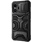 TPU+PC чехол Nillkin CamShield Adventurer Pro (шторка на камеру) для Apple iPhone 14 Pro (6.1") Armor Black