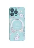 TPU+PC чохол Secret Garden with MagSafe для Apple iPhone 14 Pro (6.1") Mint