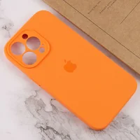 Чохол Silicone Case Full Camera Protective (AA) Apple iPhone 14 Pro (6.1") Помаранчевий / Kumquat