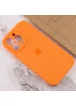 Чехол Silicone Case Full Camera Protective (AA) для Apple iPhone 14 Pro (6.1") Оранжевый / Kumquat