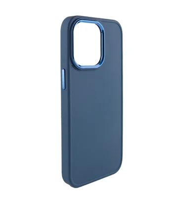 TPU чохол Bonbon Metal Style для Apple iPhone 14 Pro (6.1") Синій / Denim Blue TPU чохол Bonbon Metal Style для Apple iPhone 14 Pro (6.1") Синій / Denim Blue