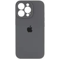 Чохол Silicone Case Full Camera Protective (AA) Apple iPhone 14 Pro (6.1") Сірий / Dark Gray / PVH