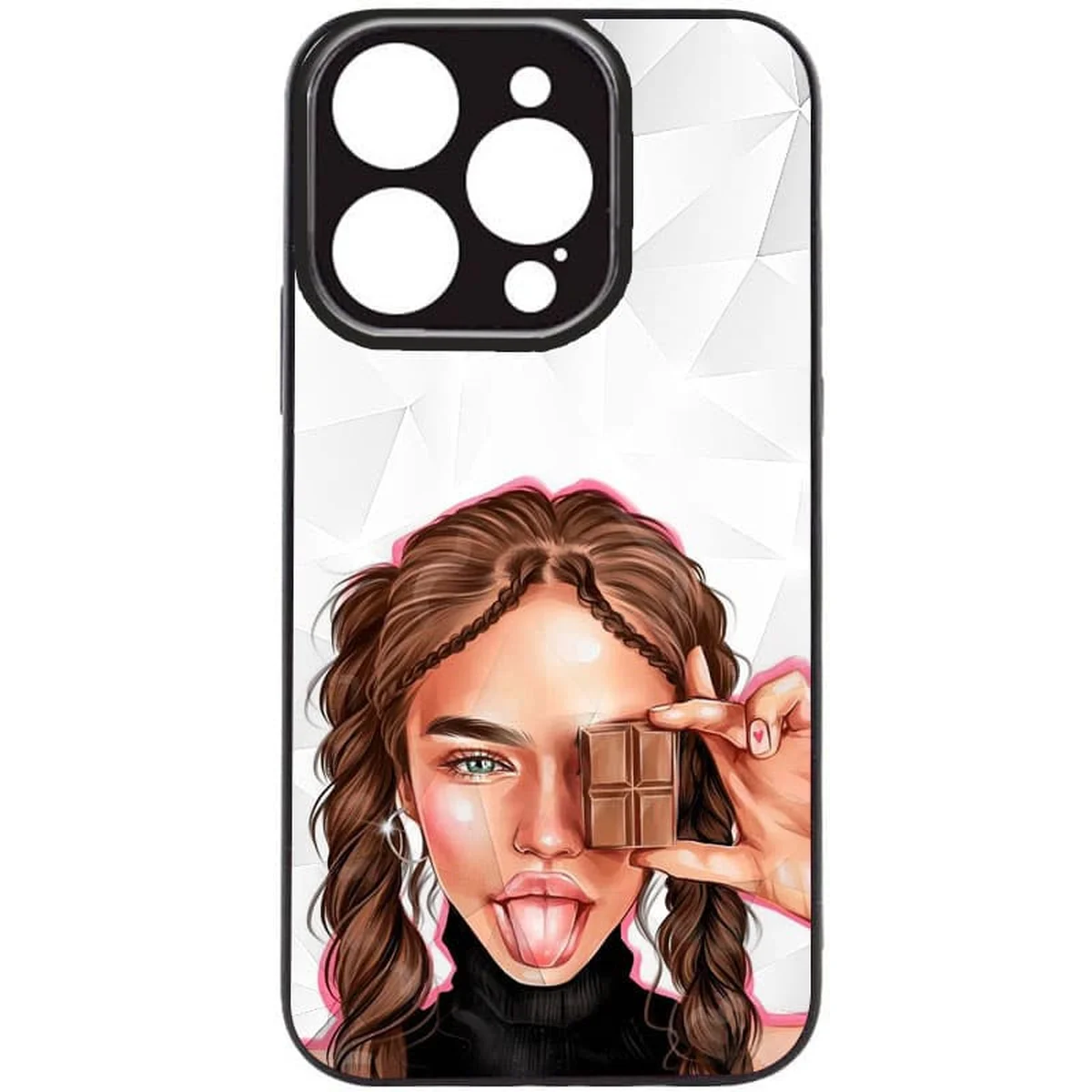 TPU+PC чехол Prisma Ladies для Apple iPhone 14 Pro (6.1") Chocolate